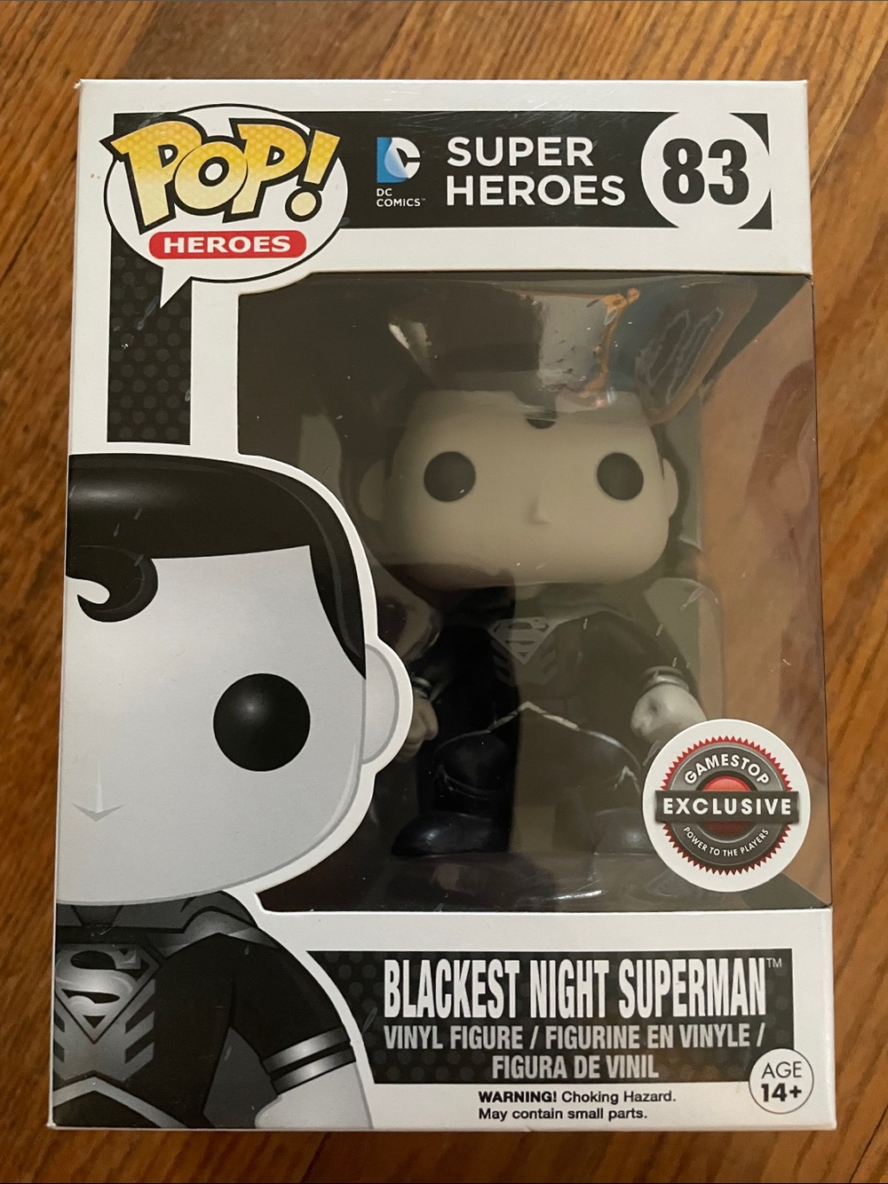 Funko Blackest Night Superman Figure - Black & White